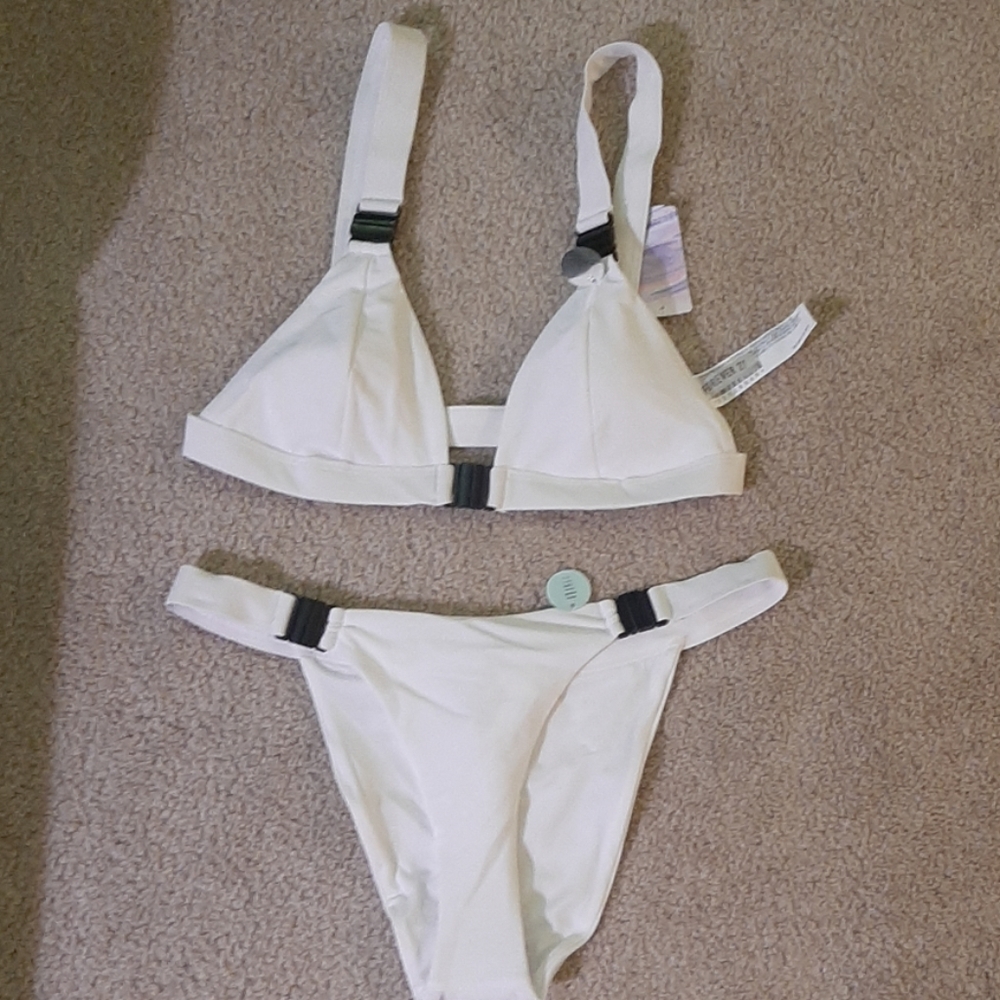 White Forever 21 Bikini Set
